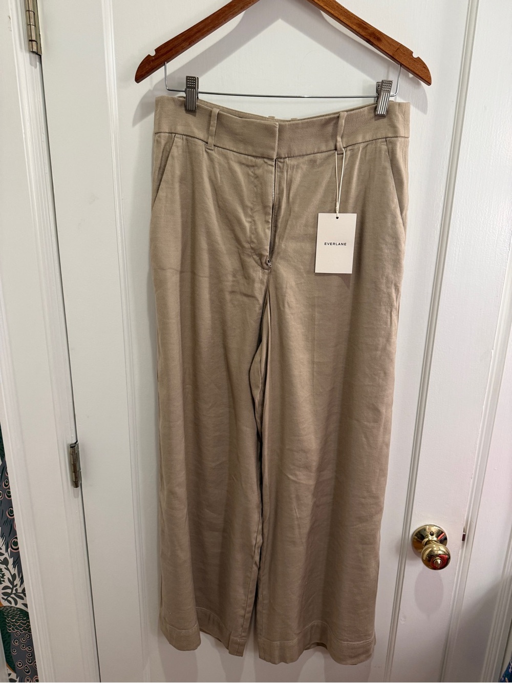 Everlane Wide-Leg Pant in Stretch Line